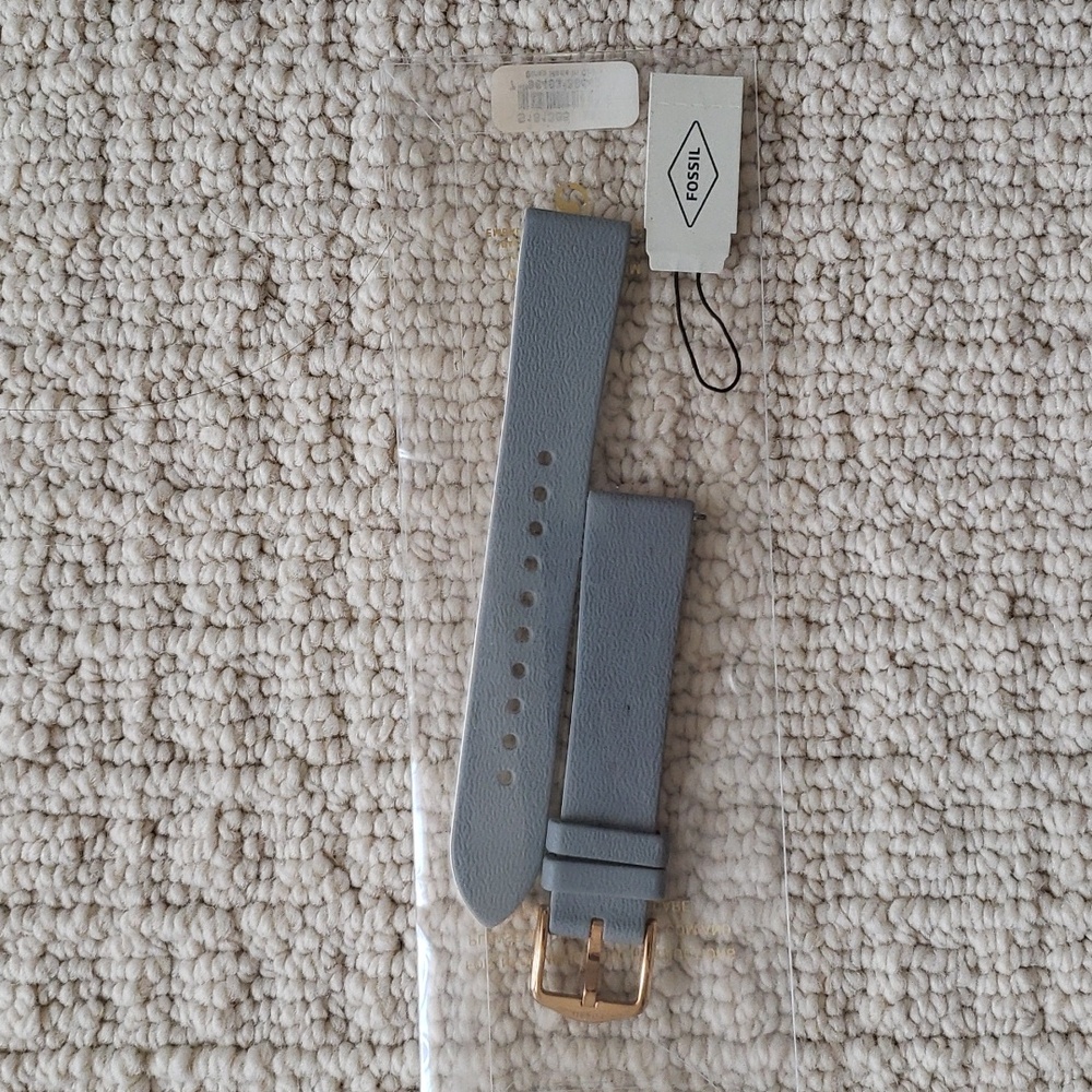 Nwt Fossil Smart Watch Straps - Grey With Gold Ha… - image 1